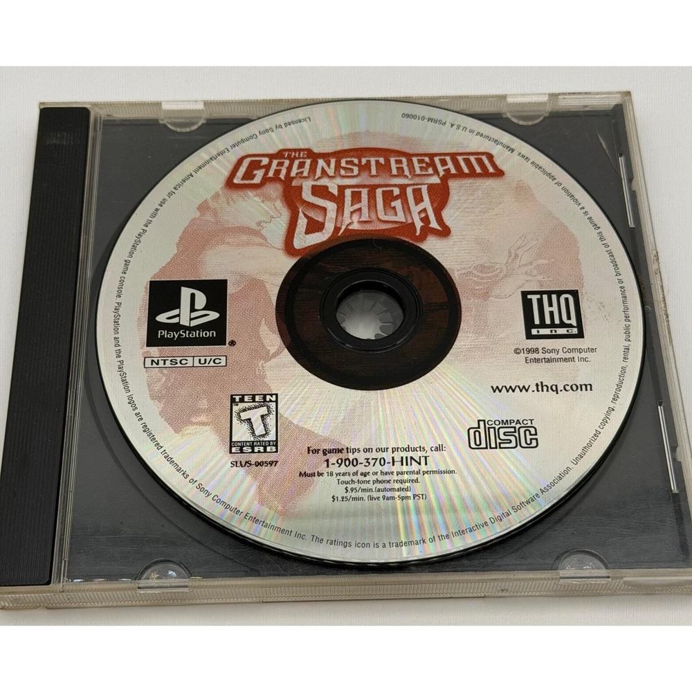 The Granstream Saga Sony PlayStation 1 PS1 Action RPG Disc Only SLUS-00597 THQ